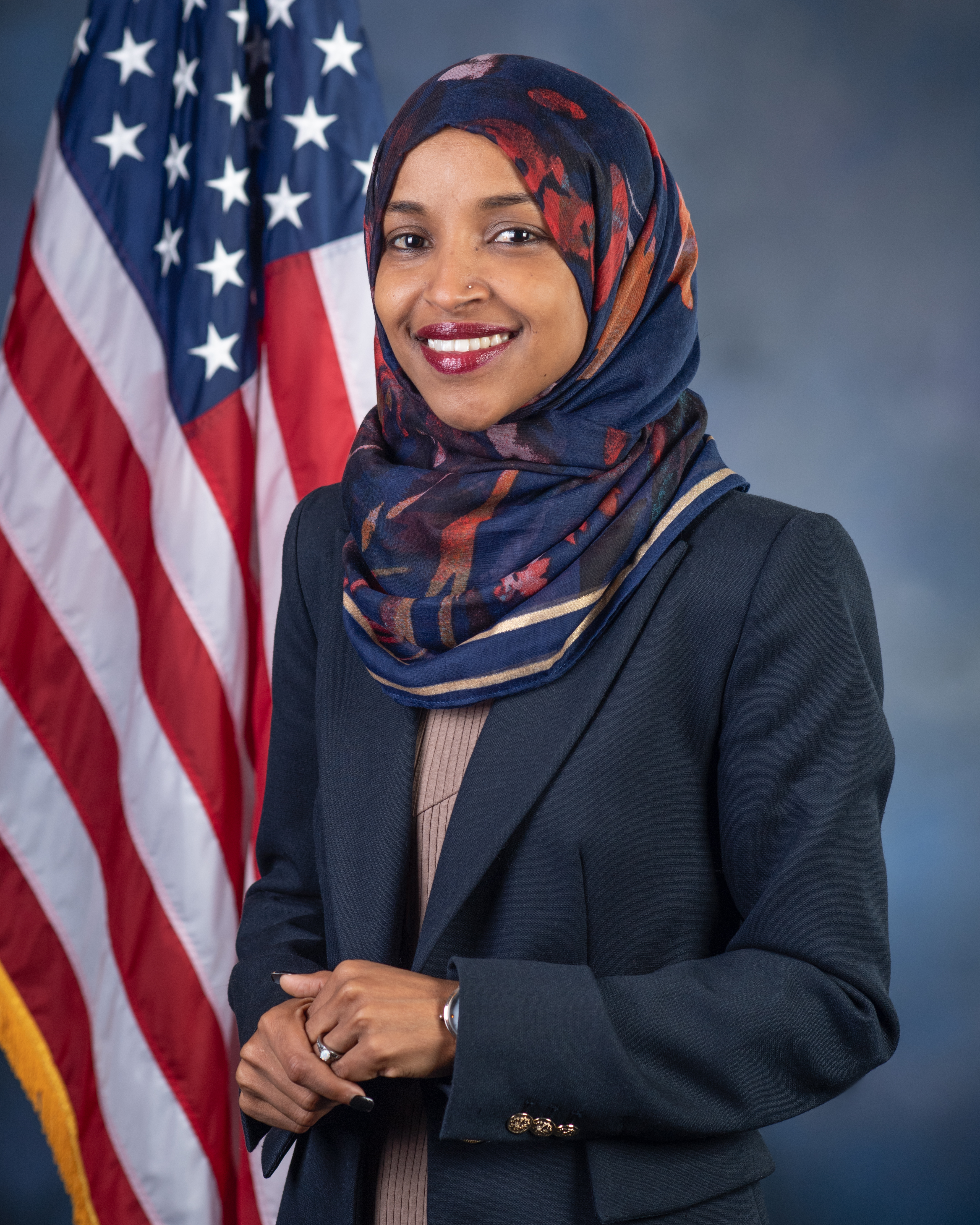 Representative Ilhan Omar, the first Somali-American elected to Congress